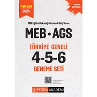Pegem 2025 MEB AGS Tamamı Çözümlü Türkiye Geneli 4-5-6 (3lü Deneme Seti)