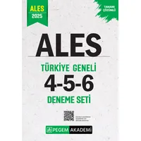 Pegem 2025 ALES Tamamı Çözümlü Türkiye Geneli 4-5-6 (3lü Deneme Seti)