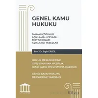 Genel Kamu Hukuku - Hukuk Mesleklerine Giriş Sınavlarına Hazırlık - Ergin Ergül - Adalet Yayınevi