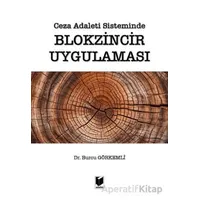 Ceza Adaleti Sisteminde Blokzincir Uygulaması - Burcu Görkemli - Adalet Yayınevi