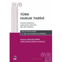 Türk Hukuk Tarihi - Hukuk Mesleklerine Giriş Sınavına Hazırlık