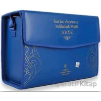 Kuranı Kerim ve Açıklamalı Meali 30 Cüz Rahle Boy Lacivert Kare Kodlu
