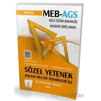 MEB - AGS Hazırlık Anlam Bilgisi Teknikleri ile Sözel Yetenek 20 Deneme Sınavı