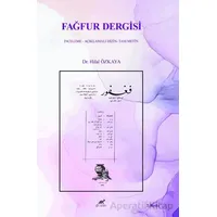 Fağfur Dergisi - Hilal Özkaya - Paradigma Akademi Yayınları