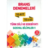 AYT Türk Dili ve Edebiyatı Sosyal Bilimler 1 10x40 Branş Denemeleri Başarıyorum Yayınları