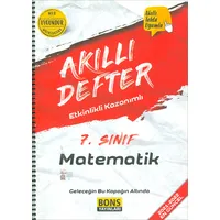 7.Sınıf Matematik Akıllı Defter (Kampanyalı) Bons Yayınları