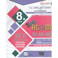 8.Sınıf TC. İnkılap Tarihi 32li Haftalık Kazanım Deneme (Kampanyalı) Artı Zeka