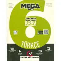 6. Sınıf Türkçe Mega Altı Soru Bankası (Kampanyalı) Cevap Yayınları