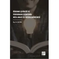 Öğrenme Çevikliği Ve Performans İlişkisinin Meta-Analiz İle Değerlendirilmesi
