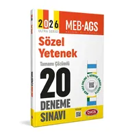 2026 AGS Sözel Yetenek Tamamı Çözümlü 20 Deneme Sınavı Data Yayınları