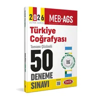 2026 AGS Türkiye Coğrafyası Tamamı Çözümlü 50 Deneme Sınavı Data Yayınları