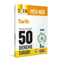 2026 AGS Tarih Tamamı Çözümlü 50 Deneme Sınavı Data Yayınları
