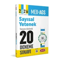 2026 AGS Sayısal Yetenek Tamamı Çözümlü 20 Deneme Sınavı Data Yayınları