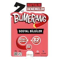 7. Sınıf Bumerang 32 Haftalık Sosyal Bilgiler Denemeleri (Kampanyalı) Günay Yayınları