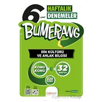 6.Sınıf Bumerang 32 Haftalık Din Kültürü ve Ahlak Bilgisi Denemeleri (Kampanyalı) Günay Yayınları