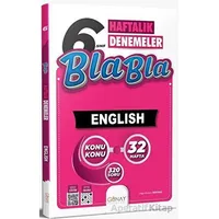 6. Sınıf İngilizce Bla Bla Haftalık Denemeler (Kampanyalı) Günay Yayınları