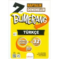 7.Sınıf Bumerang Haftalık Türkçe Denemeleri (Kampanyalı) Günay Yayınları