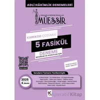 Müessir Adli Hakimlik Denemeleri - 2025 Karekod Çözümlü 5 Deneme - Kolektif - Kuram Kitap