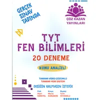TYT Fen Bilimleri 20 Deneme Çöz Kazan Yayınları