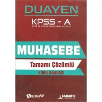 Dahi Adam KPSS-A Muhasebe Çözümlü Soru Bankası
