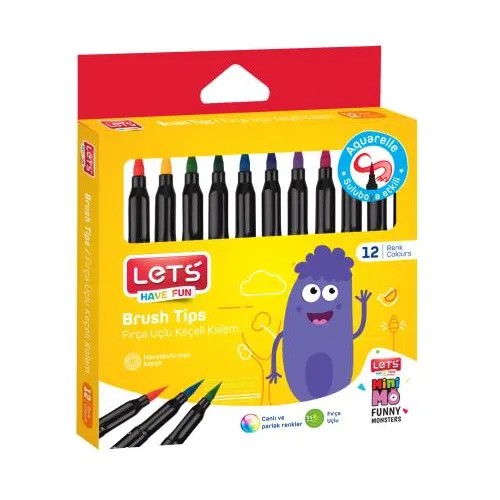 Lets Fırça Uçlu Keçeli Kalem L 7212