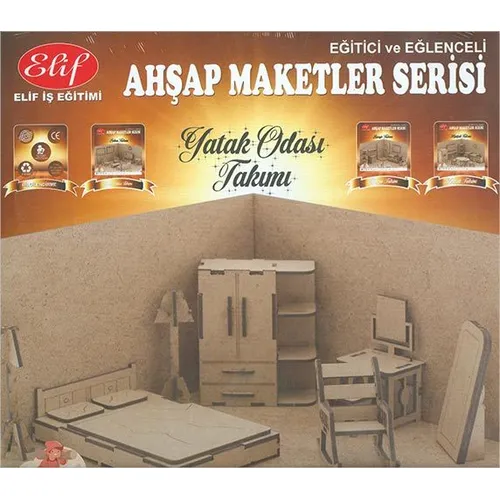 Yatak Odası Takımı Ahşap Maket