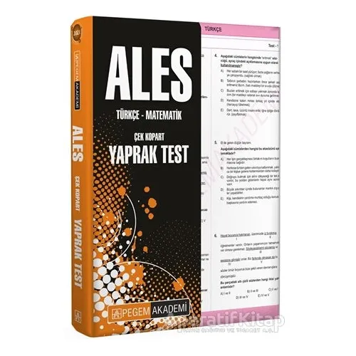 2021 ALES Çek Kopart Yaprak Test - Kolektif - Pegem Akademi Yayıncılık