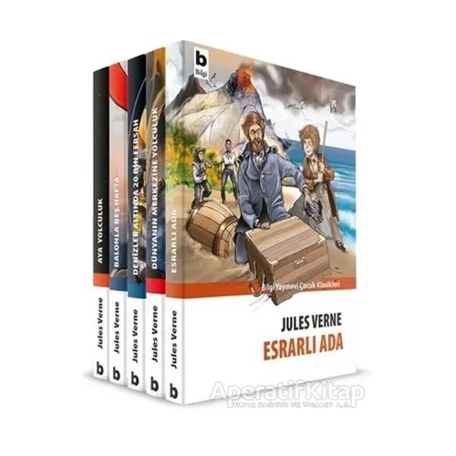 Bilim ve Teknoloji Dizisi (5 Kitap Takım) - Jules Verne - Bilgi Yayınevi