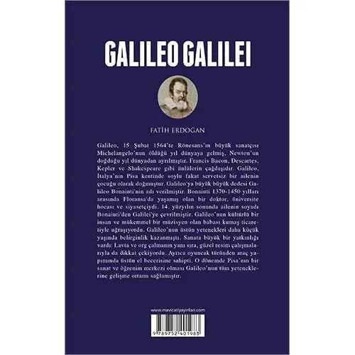 Galileo Galilei (Biyografi) Fatih Erdoğan - Maviçatı Yayınları