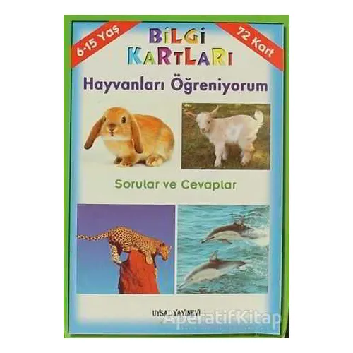 Bilgi Kartları - Hayvanları Öğreniyorum - Kolektif - Uysal Yayınevi