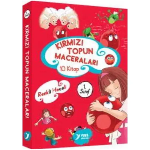1. Sınıf Kırmızı Topun Maceraları (10 Kitap Takım) - Müzehher Özgün - Yuva Yayınları
