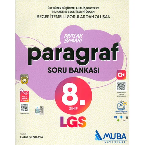Muba 8. Sınıf LGS Paragraf Mutlak Başarı Soru Bankası