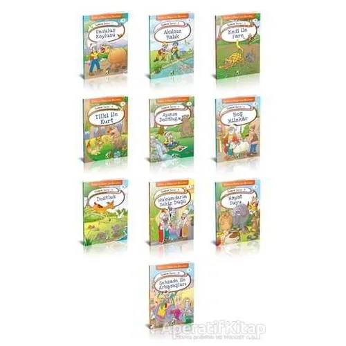 Kelile ve Dimneden Masallar Gelincik Serisi Seti (10 Kitap Takım) - Kolektif - Damla Yayınevi