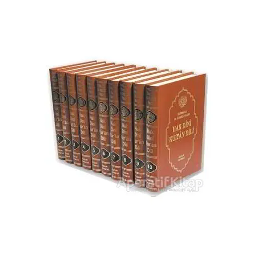 Hak Dini Kur’an Dili (10 Kitap Takım) - Elmalılı Muhammed Hamdi Yazır - Huzur Yayınevi