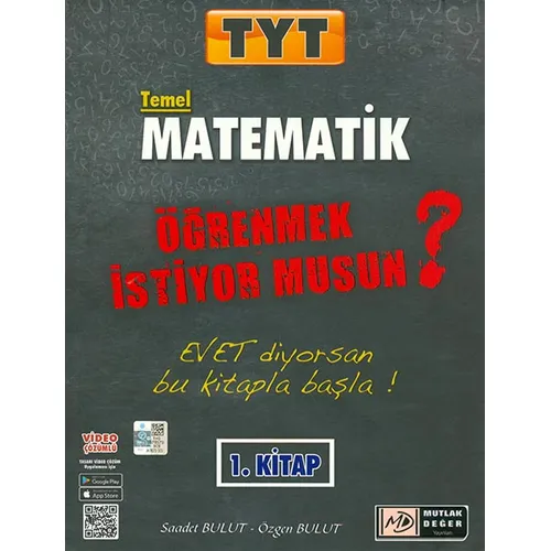 TYT Temel Matematik Video Çözümlü Soru Bankası 1. Kitap Mutlak Değer Yayıncılık