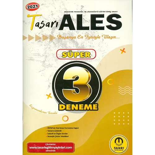 2021 ALES Süper 3 Deneme - Kolektif - Tasarı Eğitim Yayınları