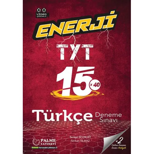 Palme 2021 TYT Enerji Türkçe 15X40 Türkçe Deneme Sınavı