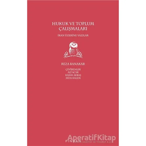 Hukuk ve Toplum Çalışmaları - Reza Banakar - Pinhan Yayıncılık