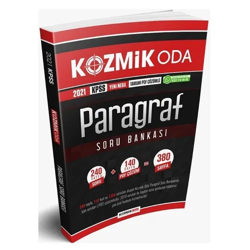 Kozmik Oda 2021 KPSS Paragraf Soru Bankası PDF Çözümlü
