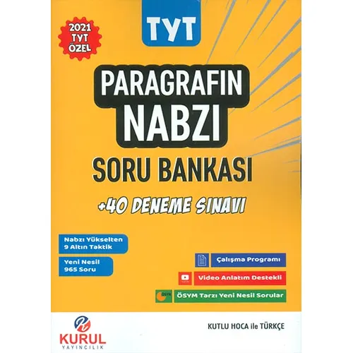 2021 TYT Paragrafın Nabzı Soru Bankası Kurul Yayıncılık
