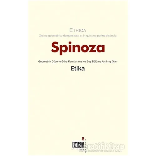 Etika - Benedictus de Spinoza - Dost Kitabevi Yayınları