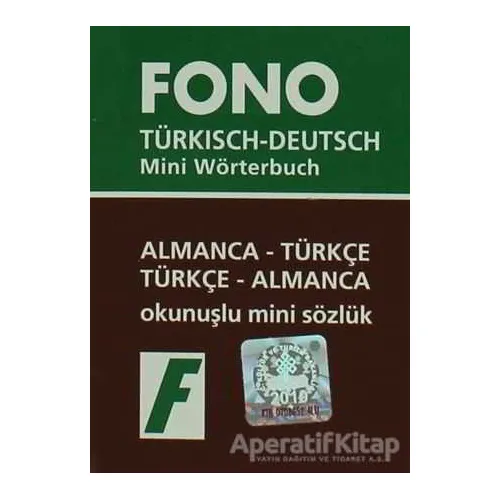 Almanca / Türkçe - Türkçe / Almanca Mini Sözlük - Kolektif - Fono Yayınları
