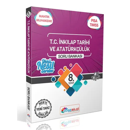 8.Sınıf İnkılap Tarihi Soru Bankası KöşeBilgi Yayınları