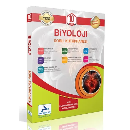 10.Sınıf Biyoloji Soru Kütüphanesi PRF Yayınları