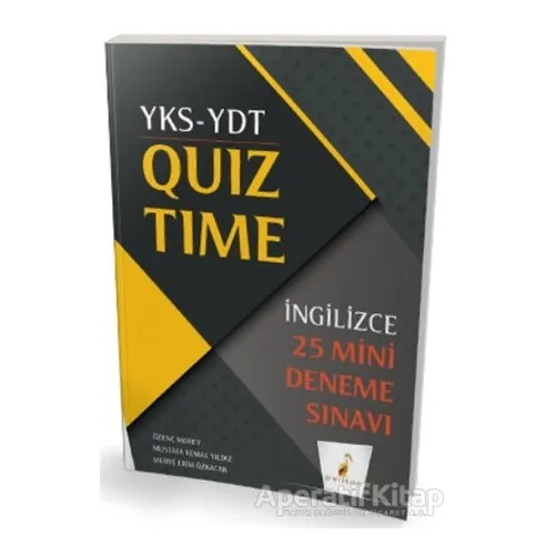 YKS-YDT İngilizce Quiz Time 25 Mini Deneme Sınavı