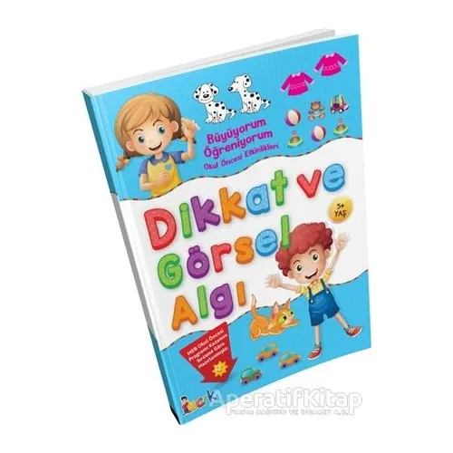 Büyüyorum Öğreniyorum Okul Öncesi Etkinlikleri Dikkat ve Görsel Algı - Kolektif - Bıcırık Yayınları