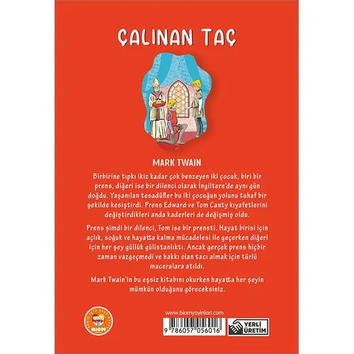 Çalınan Taç - Mark Twain - Biom (Çocuk Klasikleri)