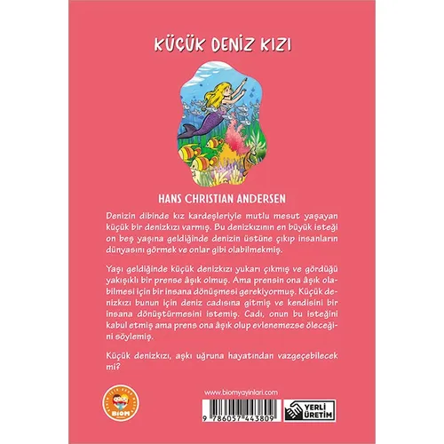 Küçük Deniz Kızı - Hans Christian Andersen - Biom (Çocuk Klasikleri)