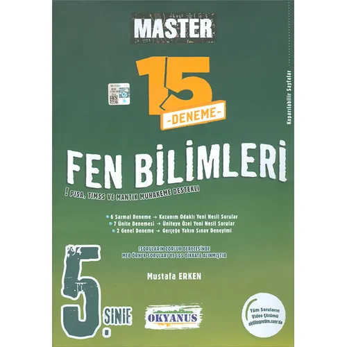 5. Sınıf Master 15 Fen Bilimleri Denemesi 2024 Öncesi Müfredat