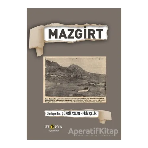 Mazgirt - Şükrü Aslan - Ütopya Yayınevi